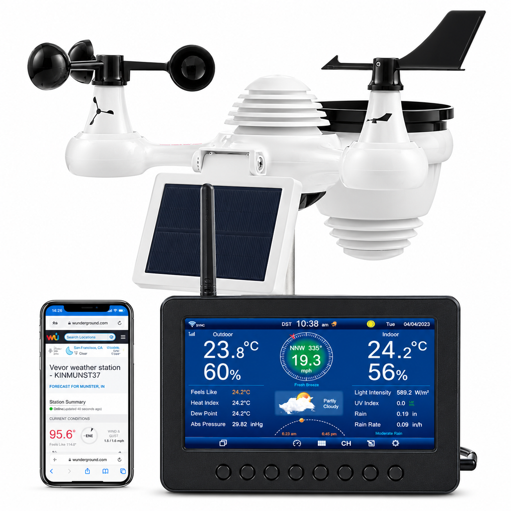 7-in-1 Wireless Weather Station with Wi-Fi, 7