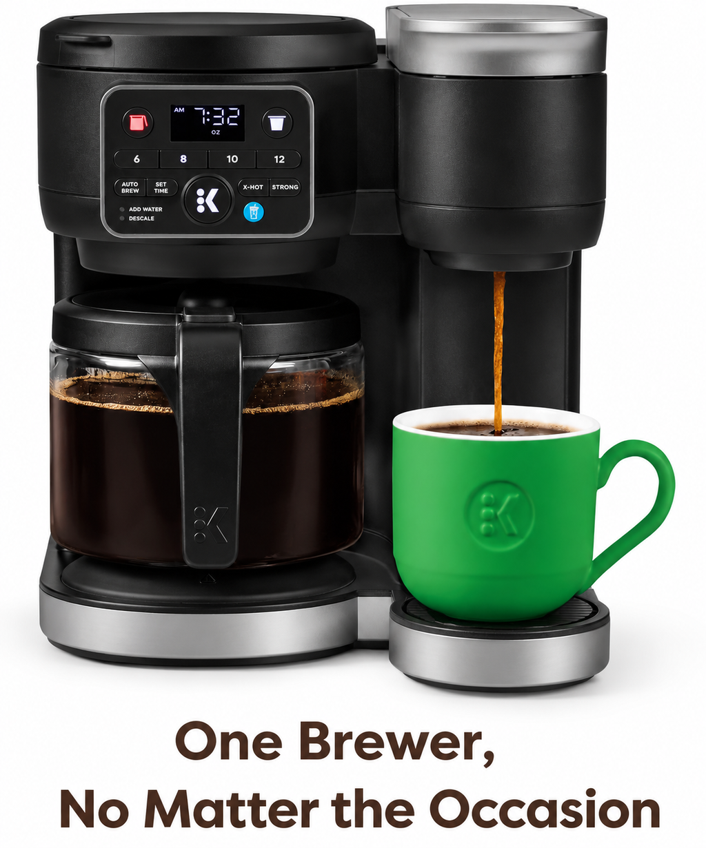 Hot & Iced Single Serve & Carafe Coffee Maker, MultiStream Technology, 72oz Reservoir (Gen 2)