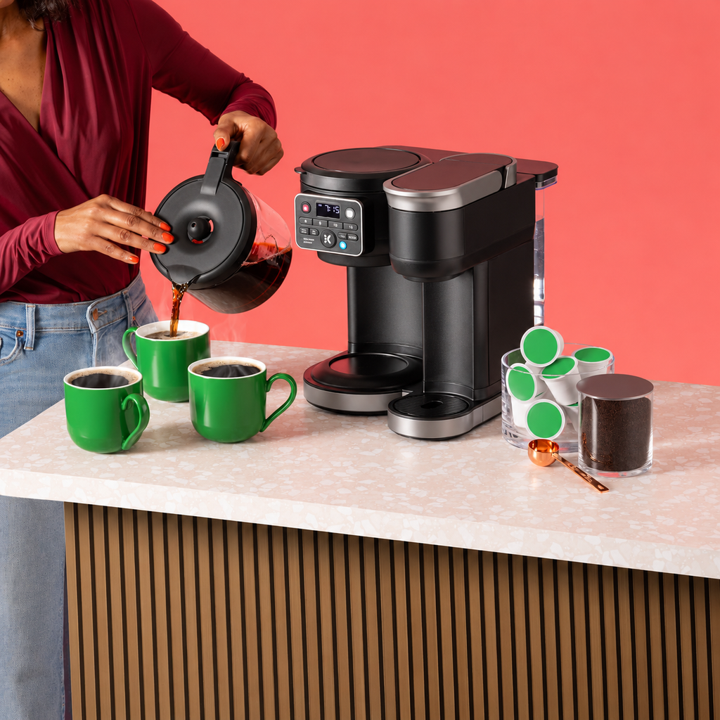 Hot & Iced Single Serve & Carafe Coffee Maker, MultiStream Technology, 72oz Reservoir (Gen 2)