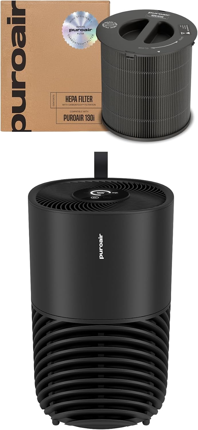 240 HEPA Air Purifiers for Home Pets Bedroom 1000 Ft² - Black