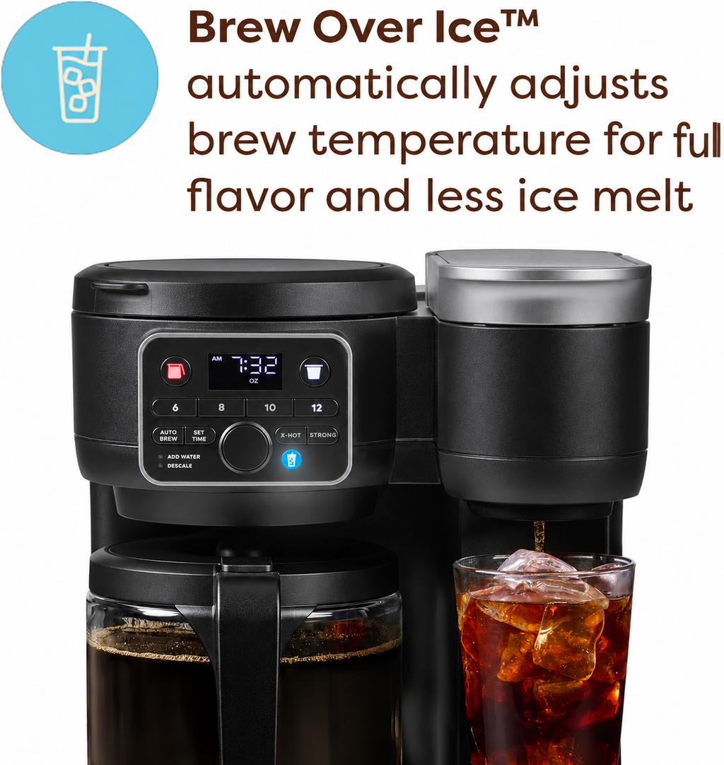 Hot & Iced Single Serve & Carafe Coffee Maker, MultiStream Technology, 72oz Reservoir (Gen 2)