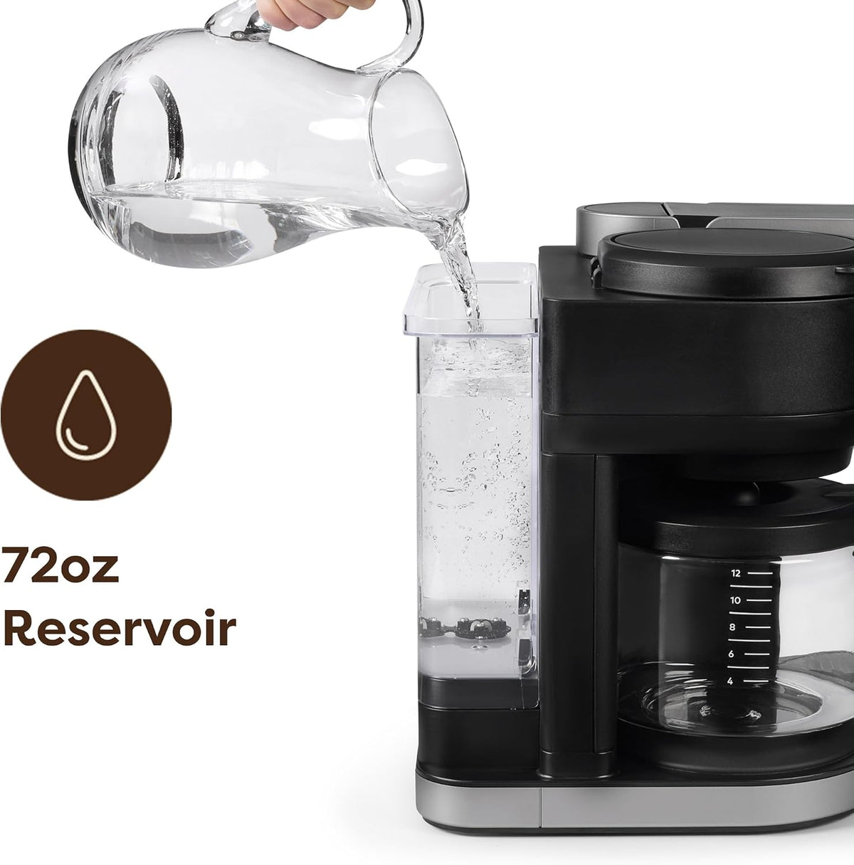Hot & Iced Single Serve & Carafe Coffee Maker, MultiStream Technology, 72oz Reservoir (Gen 2)