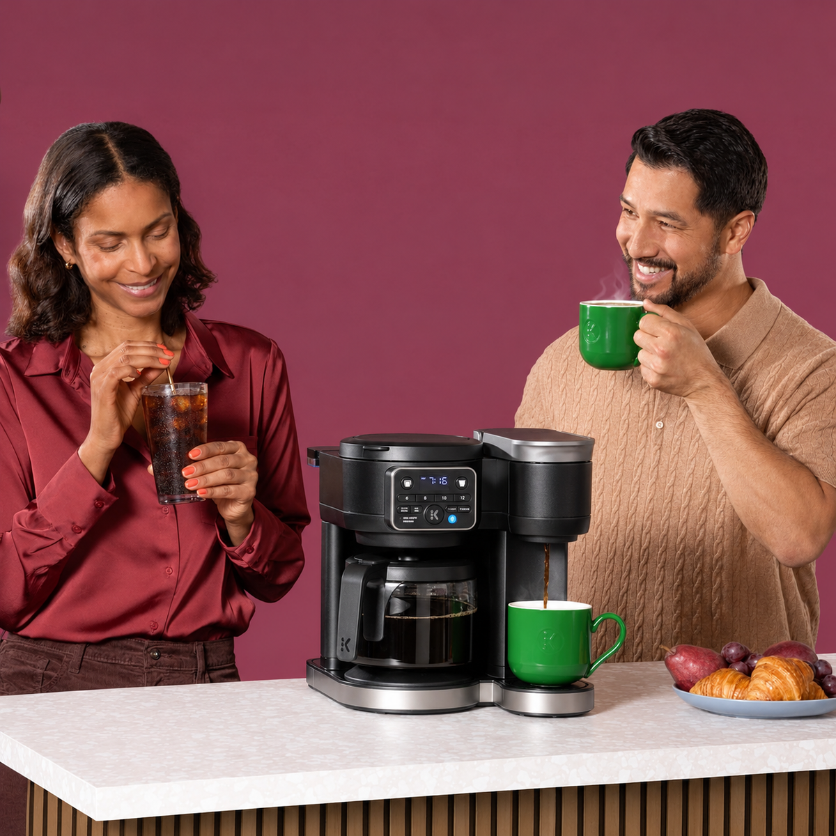 Hot & Iced Single Serve & Carafe Coffee Maker, MultiStream Technology, 72oz Reservoir (Gen 2)