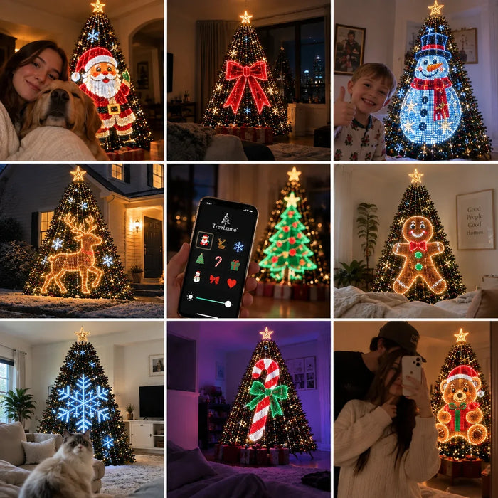 Santa Claus Christmas tree lights
