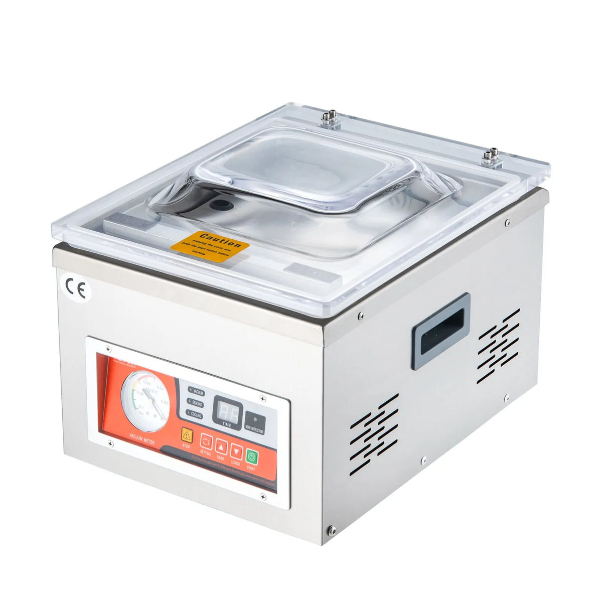 Chamber Vacuum Sealer, 260W Sealing Power, Vacuum Packing Machine for Wet Foods, Meats, Marinades and More, Compact Size with 10.2 in Sealing Length, Applied in Home Kitchen and Commercial Use